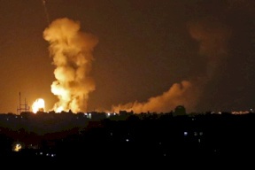 الاحتلال يقصف موقعاً شمال قطاع غزة