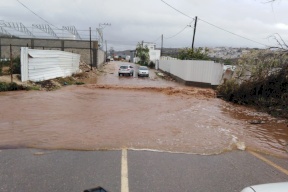 الدفاع المدني برام الله  يتعامل مع 299 حالة خلال المنخفض الجوي
