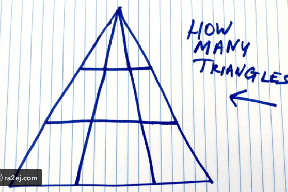 لغز محيّر: هل تستطيع تحديد عدد المثلثات بالصورة؟ 
