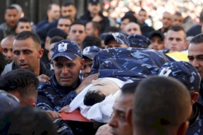 جنين: تشييع جثمان الشهيد الشرطي طارق بدوان