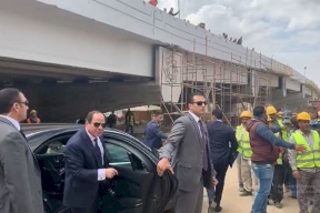 السيسي يشرف بنفسه على توزيع الكمامات في مواقع العمل