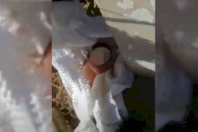 فيديو- عامل نظافة أردني يعثر على رضيع ملقى على قارعة الطريق