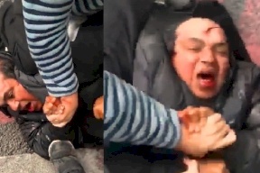 شاهد بالفيديو: هجمة بالسكين على حاخام اليهود "المتشددين" في لندن