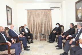 امين عام حزب الله يلتقي هنية والعاروري