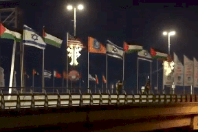 فيديو: استبدال أعلام دول التطبيع بعلم فلسطين في "نتانيا"