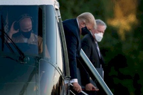 فيديو: ترامب ينتهك تدابير الصحة العامة بعد عودته للبيت الأبيض