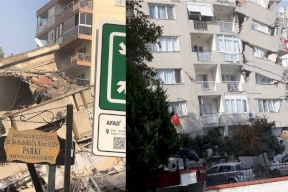 محدث 2.. "تسونامي جزئي" جراء زلزال بحر إيجة  (صور وفيديو)