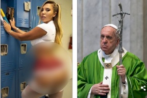 بابا الفاتيكان في ورطة بسبب عارضة أزياء ‏برازيلية... والحسناء تقول "ضمنت الجنة"