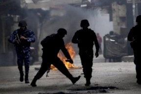 صور: إصابات بتجدد الشجار في مخيم بلاطة شرق نابلس
