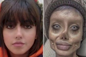 الإفراج عن شبيهة أنجلينا جولي الإيرانية