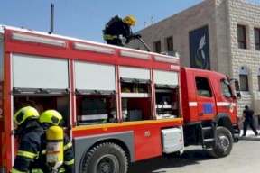 نيران تخرج من تحت شارع بدير جرير.. والدفاع المدني يوضح!