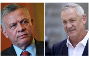 صحيفة: غانتس التقى الملك الأردني سراً