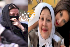 بكاء وانهيار رضوى الشربيني في جنازة والدتها (فيديو)