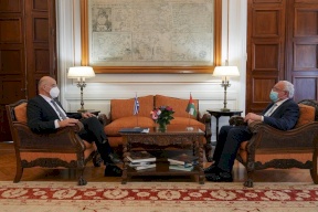المالكي يلتقي نظيره اليوناني ويطلعه على آخر التطورات الفلسطينية