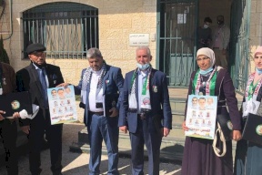 صور| حماس تسجل قائمتها الانتخابية "موعدنا القدس"