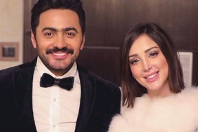 الموت يفجع بسمة بوسيل زوجة تامر حسني