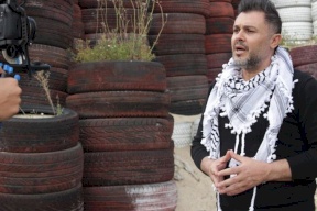 الفنان لبناني يوجه رسالة للأسرى الفلسطينيين ويطلق "شمس الحريّة"