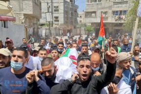 صور| رفح تودع شهيدها الطفل أبو جزر