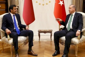أردوغان وأمير قطر يبحثان "عدوان إسرائيل على الأقصى"