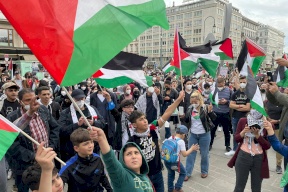 تظاهرة في فيينا تأييدا لفلسطين