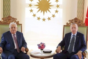 الرئيس يجتمع مع نظيره التركي ويطلعه على آخر التطورات
