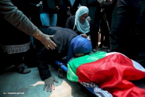 تشييع جثمان الشهيد محمد التميمي في دير نظام شمال غرب رام الله