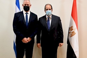 غانتس يلتقي رئيس المخابرات المصرية