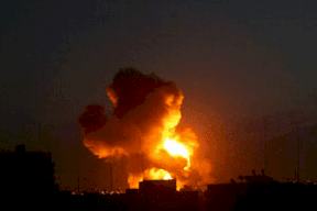 طائرات الاحتلال تقصف موقعا جنوب قطاع غزة