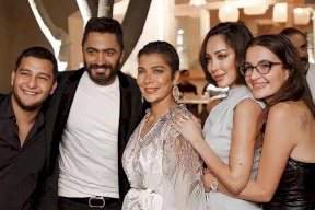 بسمة بوسيل تحسم الجدل حول زواج تامر حسني السري من فنانة مغمورة