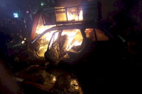 فيديو- ضبط مستوطنين في سيارة على دوار المنارة برام الله