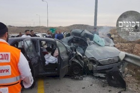 مصرع مواطنين بحادث سير مروع غرب رام الله