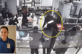 شاهد- موظفة مطار تنقذ رضيعا امريكيا من موت محقق!