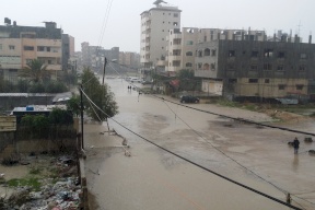 غزة: أضرار مادية في المنازل والممتلكات نتيجة الامطار الغزيرة