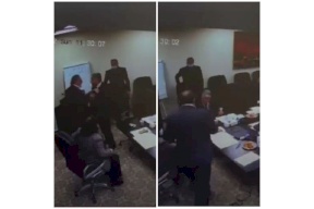 شاهد- "كاميرا مراقبة" تكشف عن "عراك" بين المجدلاني ونقيب الأطباء!