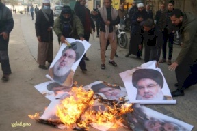 كيف علقت حماس على إحراق صور نصر الله في غزة؟