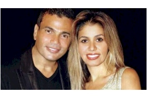 صور نادرة من زفاف عمرو دياب وزينة عاشور قبل 28 عاما