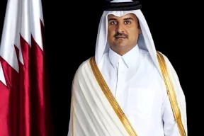 أول ظهور رسمي لزوجة أمير قطر (صور وفيديو)