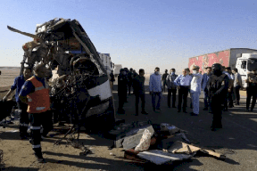 مصرع 23 شخصا بحادث سير مروع بالمنيا جنوب مصر