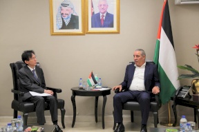 الشيخ يلتقي ممثل اليابان بمناسبة انتهاء مهامه الرسمية لدى فلسطين
