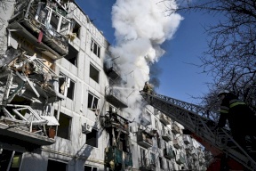 3 انفجارات تهز وسط العاصمة الأوكرانية كييف