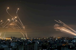 اطلاق صاروخ من غزة سقط في منطقة مفتوحة بالغلاف