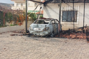 مستوطنون يحرقون منزلاً ومركبة في ترمسعيا (شاهد)