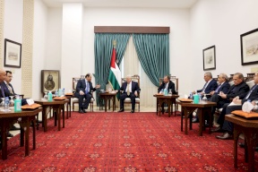 الرئيس عباس يجتمع برؤساء مخابرات مصر والأردن برام الله