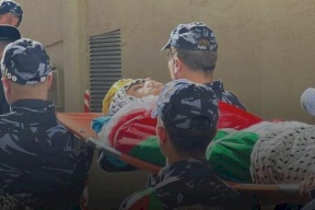 صور: تشييع جثمان الشهيد جوابرة في جنازة عسكرية بالخليل