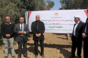 وزير الزراعة يعلن إنطلاق برنامج تخضير فلسطين للعام 2023
