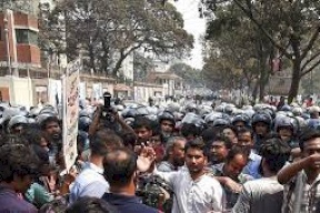 تظاهرة احتجاجية في بنغلادش تنديدا بمقتل زعيم نقابي