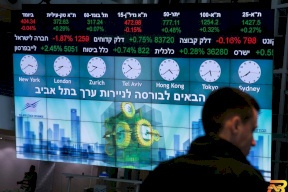 تراجع في بورصة تل أبيب وانخفاض قيمة الشيكل
