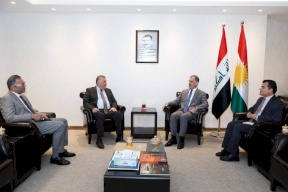 رئيس دائرة العلاقات الخارجية في حكومة إقليم كوردستان يستقبل السفير حزوري
