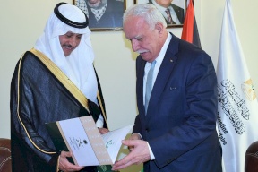 المالكي يتسلم نسخة من أوراق اعتماد سفير السعودية لدى فلسطين