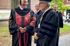 رئيس جامعة القدس يشارك في حفل تنصيب الرئيس الثلاثين لجامعة هارفارد